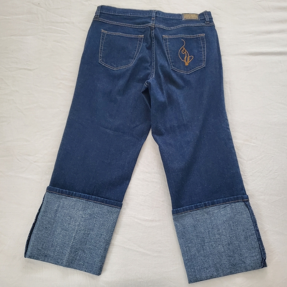 Baby Phat Blue Denim Women's Jeans Womens 16 32 Inch Waist - Picture 3 of 12